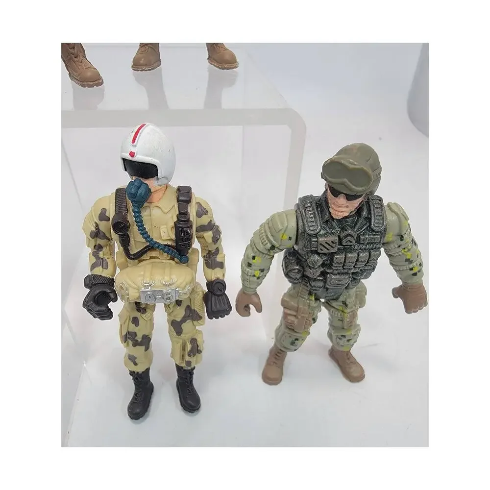 Soldier Military Force Army Men Action Figure Lot Of 5 Unbranded
